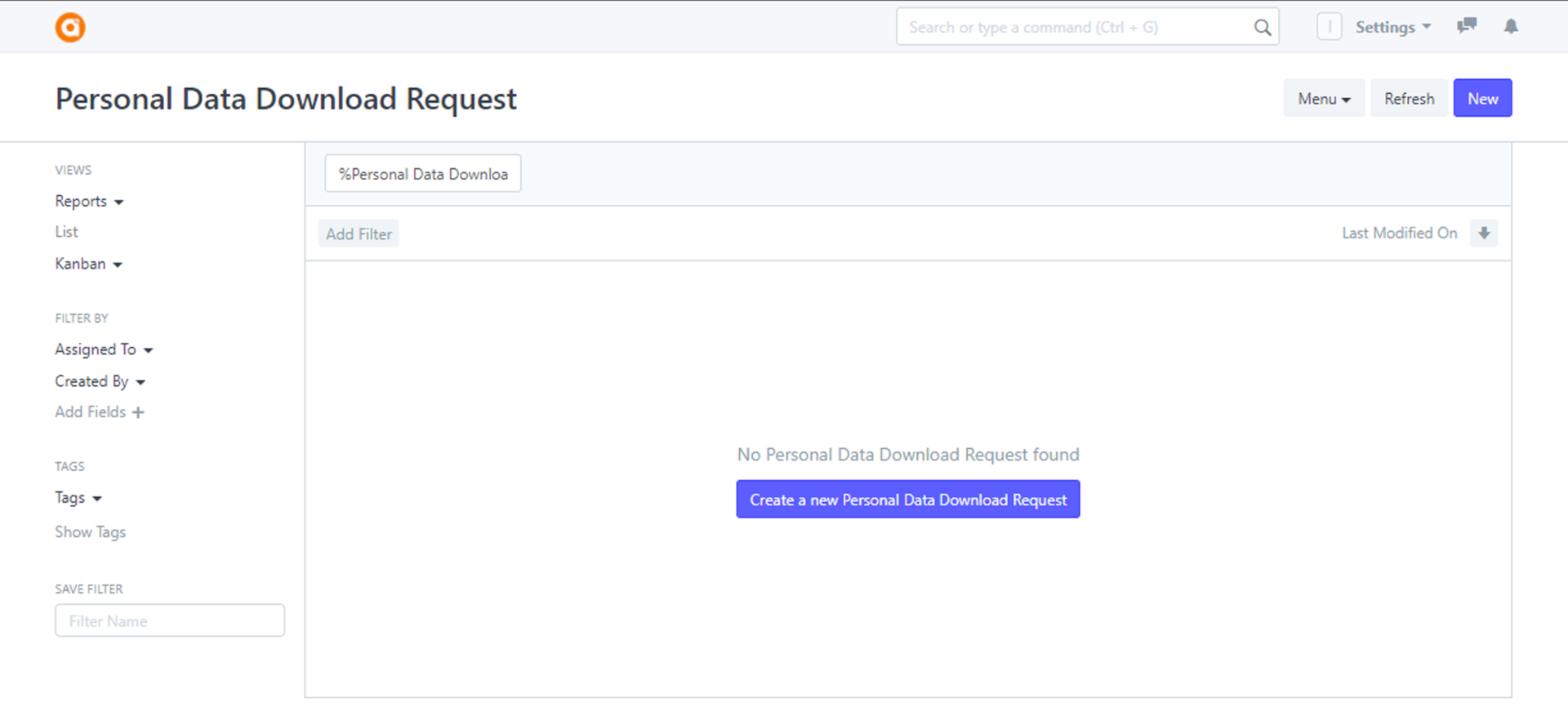 Personal Data Download - Antzman